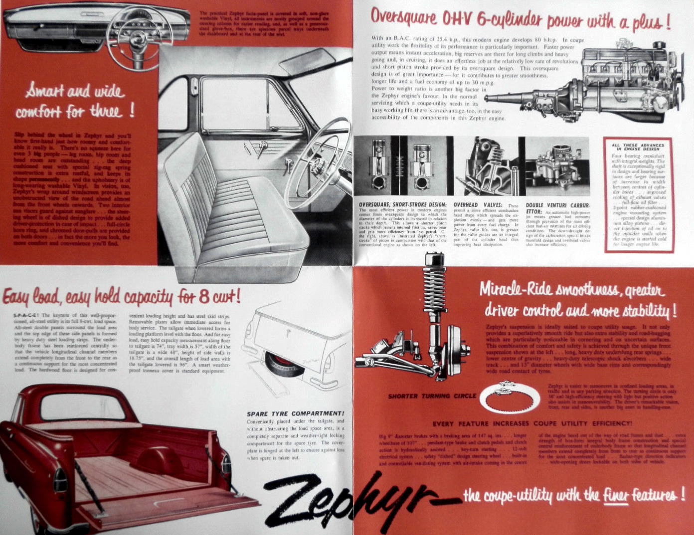 1960 Ford Zephyr Ute Brochure Page 1